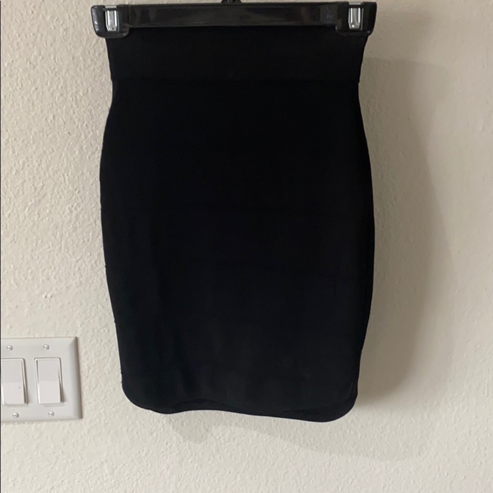 Black bandage skirt
